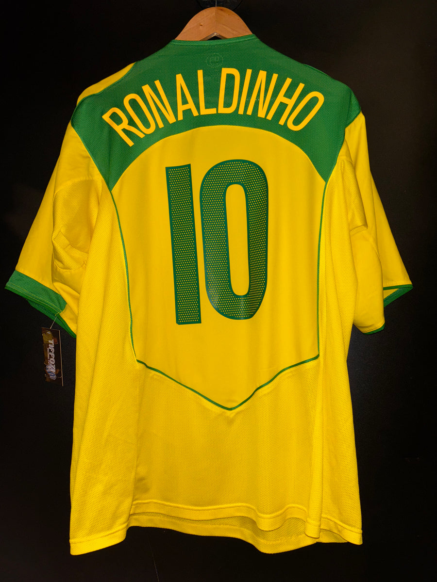 BRAZIL RONALDINHO 2004-2005 ORIGINAL JERSEY XL