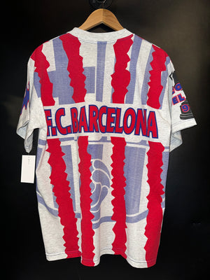 BARCELONA 1996-1997 ORIGINAL KAPPA COPA DEL REY TEE Size M