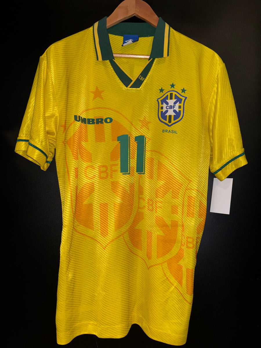BRAZIL ROMARIO 1994-1995 ORIGINAL JERSEY SIZE L