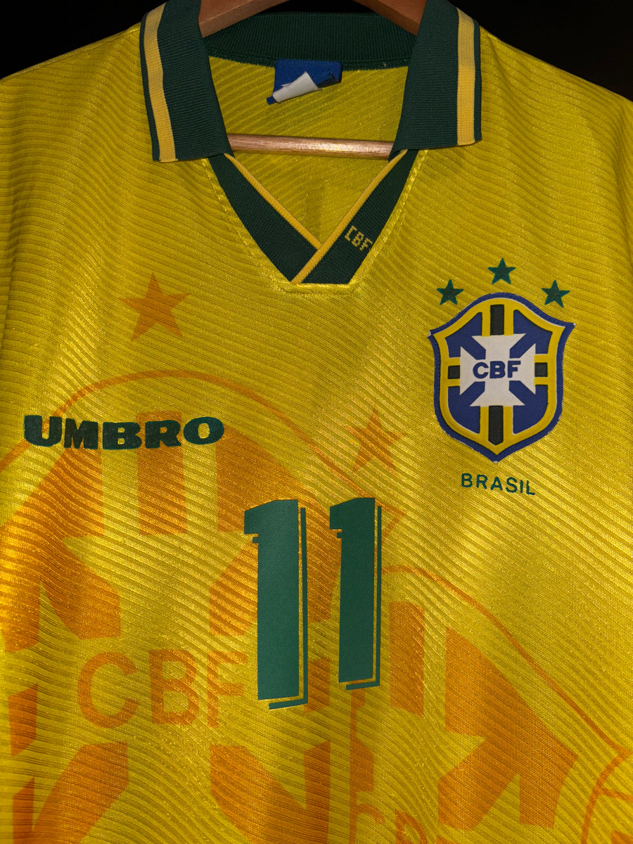 BRAZIL ROMARIO 1994-1995 ORIGINAL JERSEY SIZE L