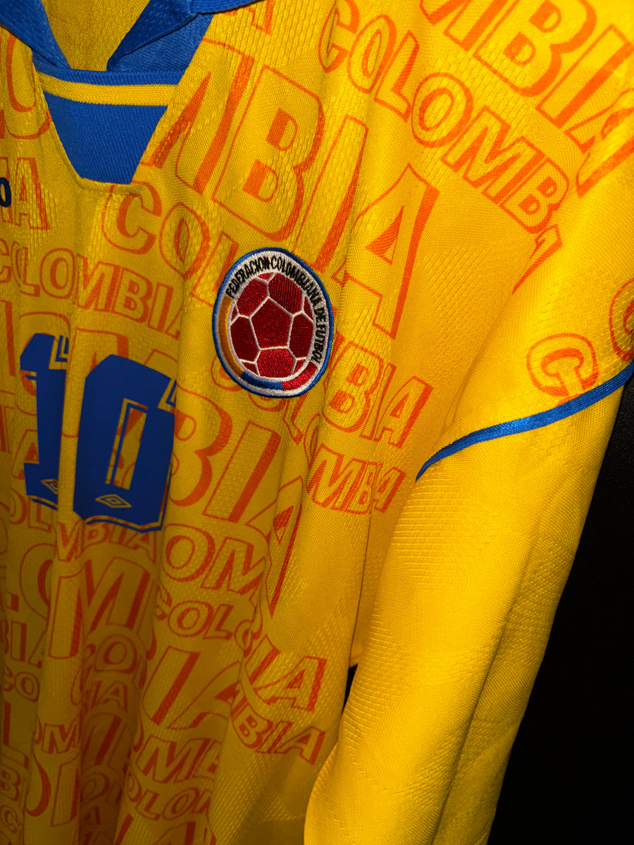 COLOMBIA 1997-1998 VALDERRAMA ORIGINAL JERSEY Size 2XL