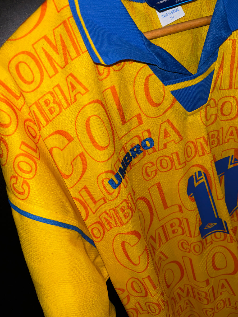 COLOMBIA 1997-1998 VALDERRAMA ORIGINAL JERSEY Size 2XL