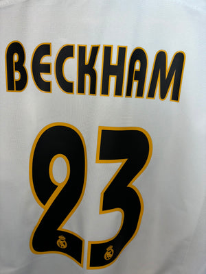 REAL MADRID BECKHAM 2003-2004 ORIGINAL JERSEY Size L