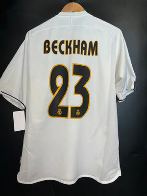 REAL MADRID BECKHAM 2003-2004 ORIGINAL JERSEY Size L