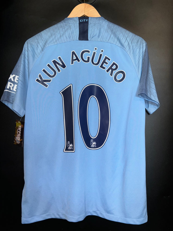 MANCHESTER CITY KUN AGUERO 2018-2019 ORIGINAL JERSEY Size M