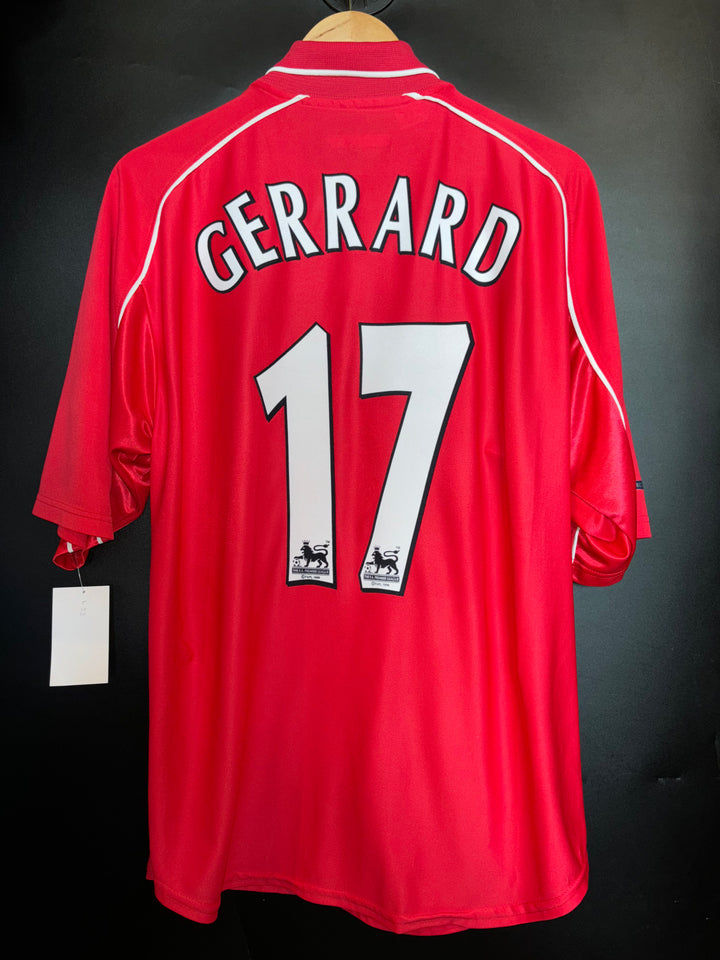 LIVERPOOL GERRARD 2001-2002 ORIGINAL JERSEY Size L