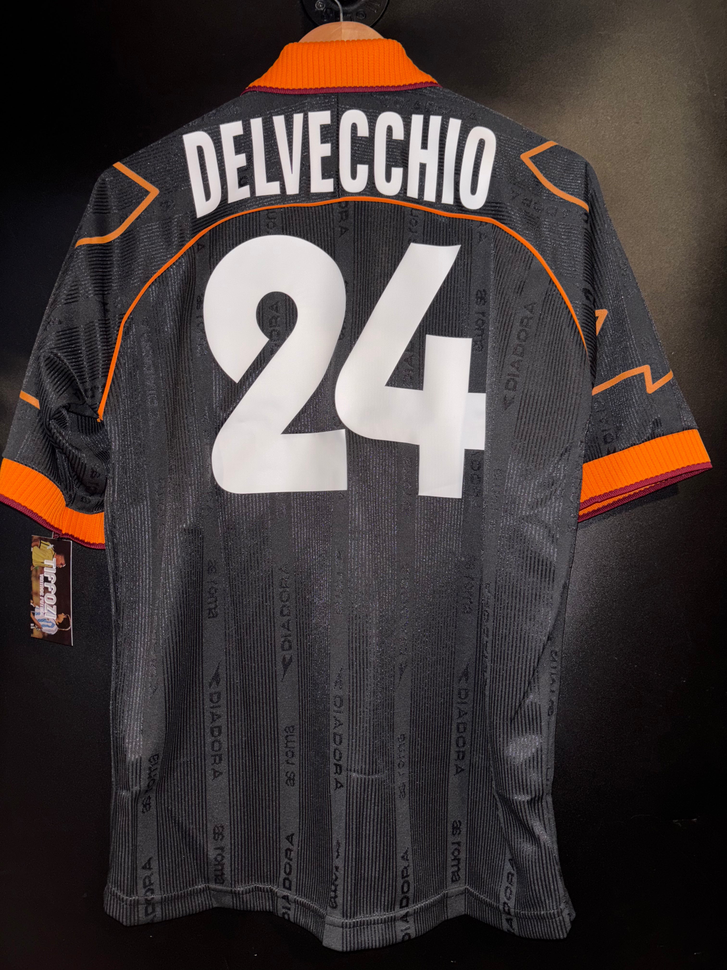 ROMA DELVECCHIO 1999-2000 ORIGINAL AWAY JERSEY Size M – TIFFOZI FUTBOL
