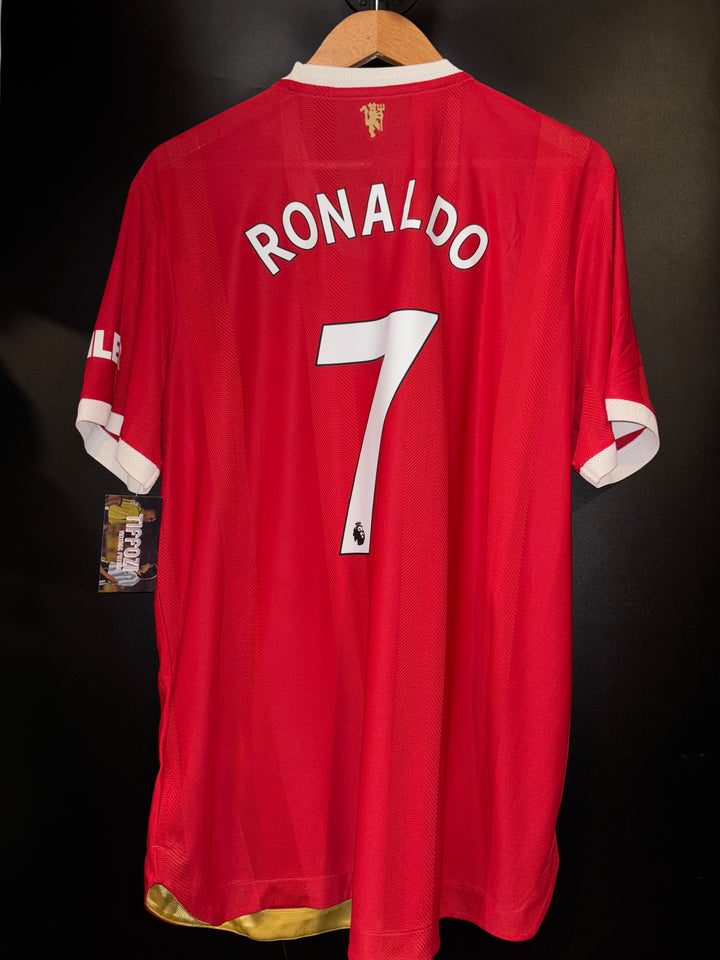 MANCHESTER UNITED RONALDO 2021-2022 ORIGINAL PLAYER JERSEY Size XL