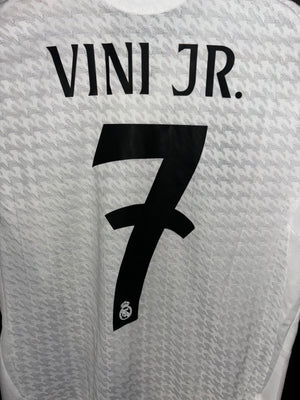 REAL MADRID VINI JR 2024-2025 ORIGINAL PLAYER JERSEY Size S