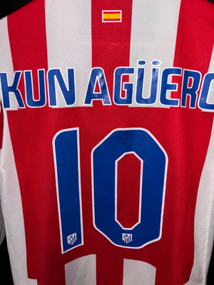 ATLETICO MADRID AGUERO 2010-2011 ORIGINAL JERSEY Size S