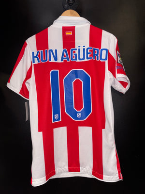 ATLETICO MADRID AGUERO 2010-2011 ORIGINAL JERSEY Size S