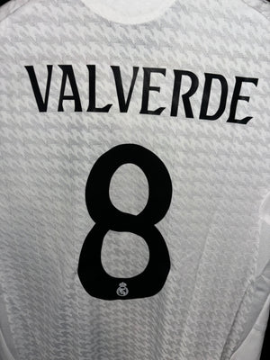 REAL MADRID VALVERDE 2024-2025 ORIGINAL PLAYER JERSEY Size S