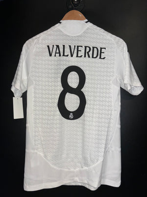 REAL MADRID VALVERDE 2024-2025 ORIGINAL PLAYER JERSEY Size S