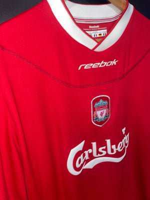 LIVERPOOL GERRARD 2001-2002 ORIGINAL JERSEY Size 2XL