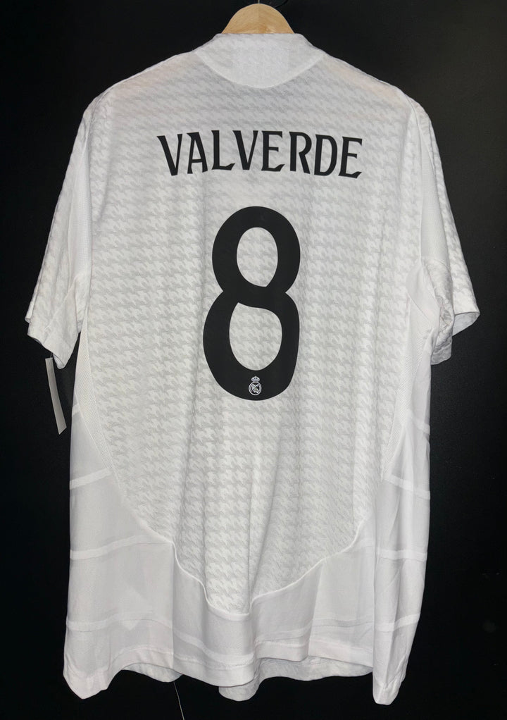 REAL MADRID VALVERDE 2024-2025 ORIGINAL PLAYER JERSEY Size XL