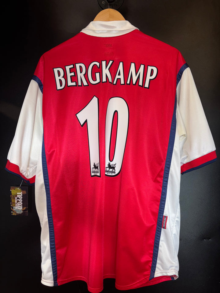 ARSENAL BERGKAMP 1998-1999 ORIGINAL JERSEY Size XL