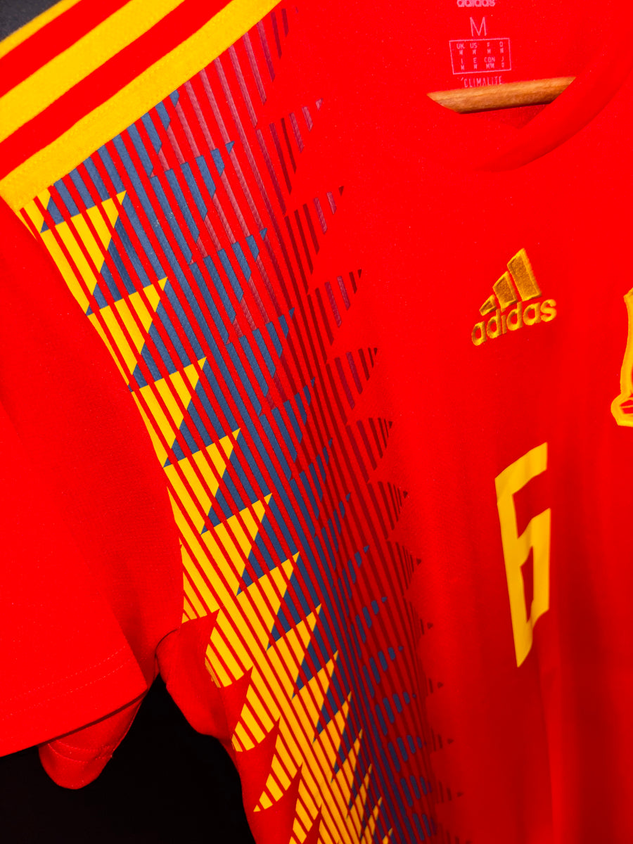 SPAIN INIESTA 2018-2019 ORIGINAL JERSEY Size M