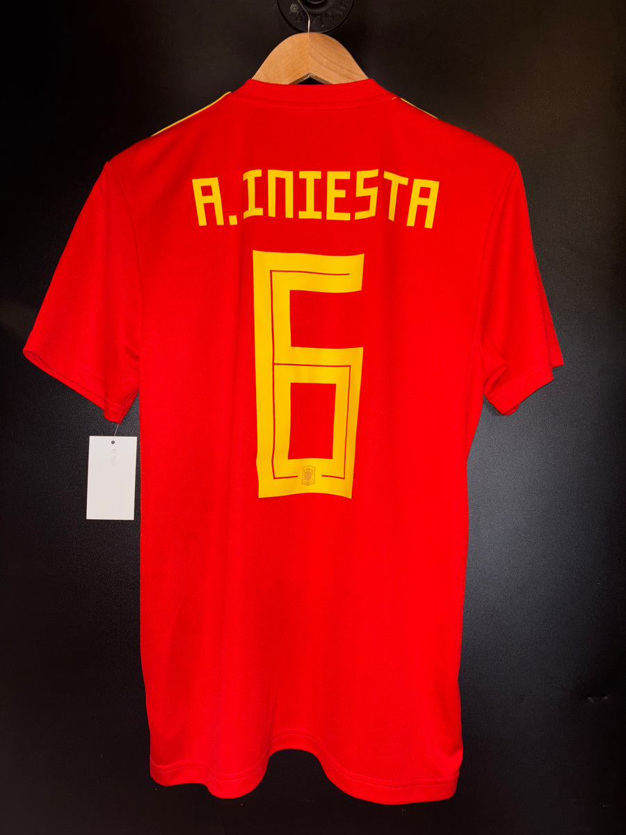 SPAIN INIESTA 2018-2019 ORIGINAL JERSEY Size M