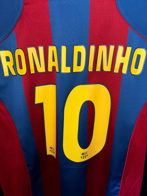 BARCELONA RONALDINHO 2004-2005 ORIGINAL JERSEY Size L