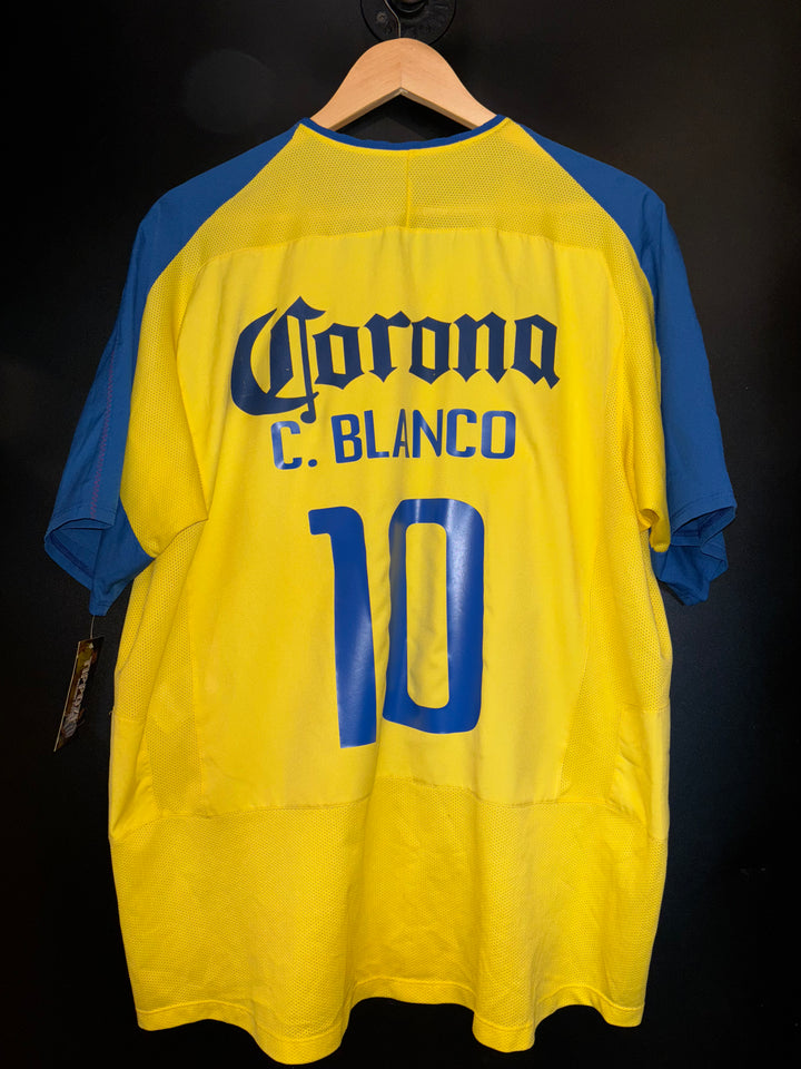 CLUB AMERICA BLANCO 2001-2002 ORIGINAL JERSEY SIZE L