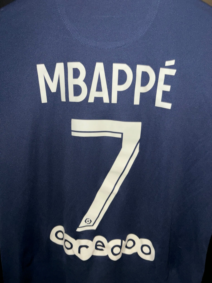 PSG PARIS SAINT GERMAIN MBAPPE 2021-2022  ORIGINAL JERSEY SIZE M