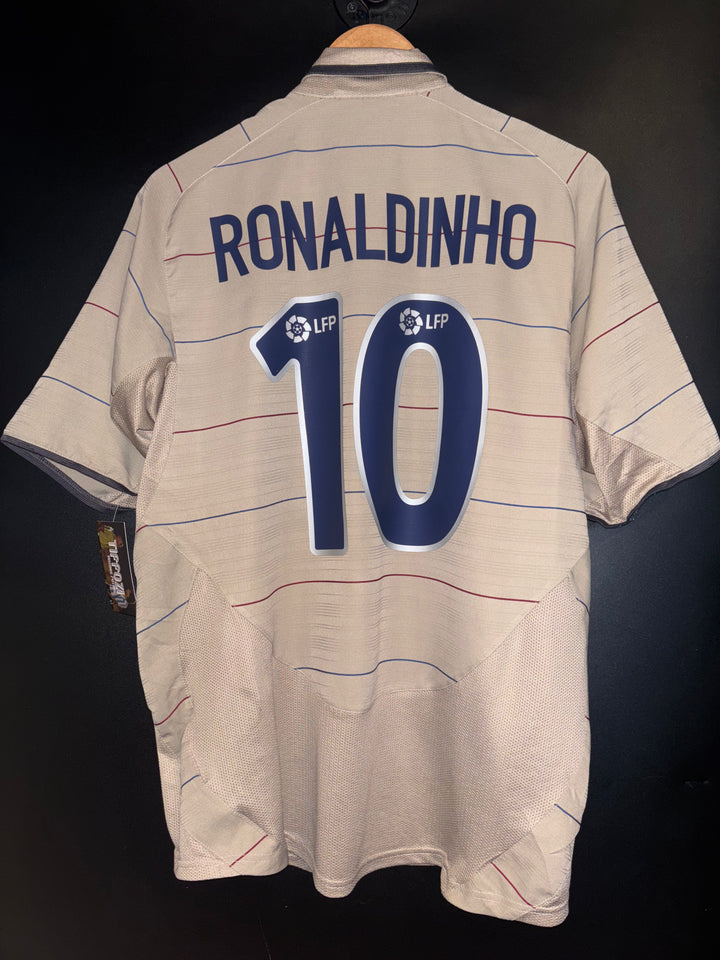 BARCELONA RONALDINHO 2003-2004 ORIGINAL AWAY JERSEY Size M