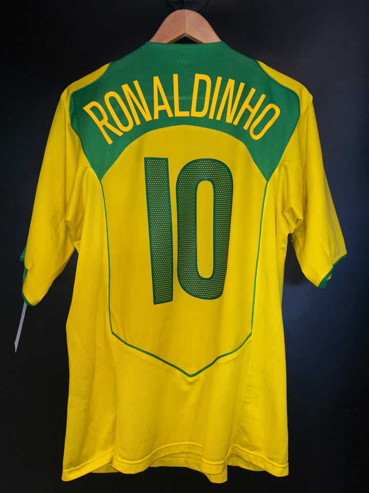 BRAZIL RONALDINHO 2004-2005 ORIGINAL JERSEY L