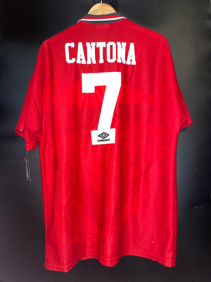 MANCHESTER UNITED CANTONA 1995-1996 ORIGINAL  JERSEY Size XL