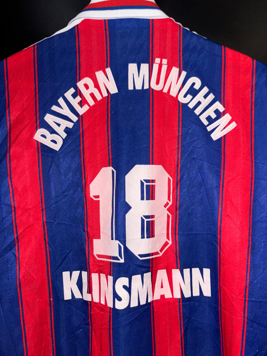 BAYERN MUNICH KLINNSMANN 1995-1996 ORIGINAL JERSEY Size M