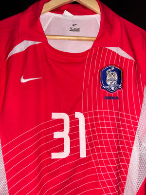 SOUTH KOREA Y K KIM 2002-2003 ORIGINAL PLAYER JERSEY SIZE M