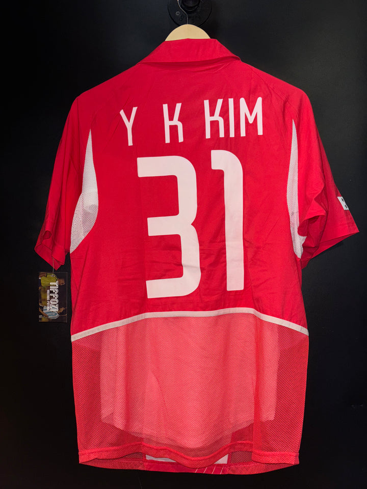 SOUTH KOREA Y K KIM 2002-2003 ORIGINAL PLAYER JERSEY SIZE M