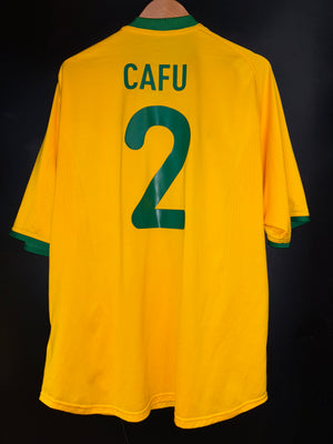 BRAZIL CAFU 2000-2001 ORIGINAL JERSEY XL