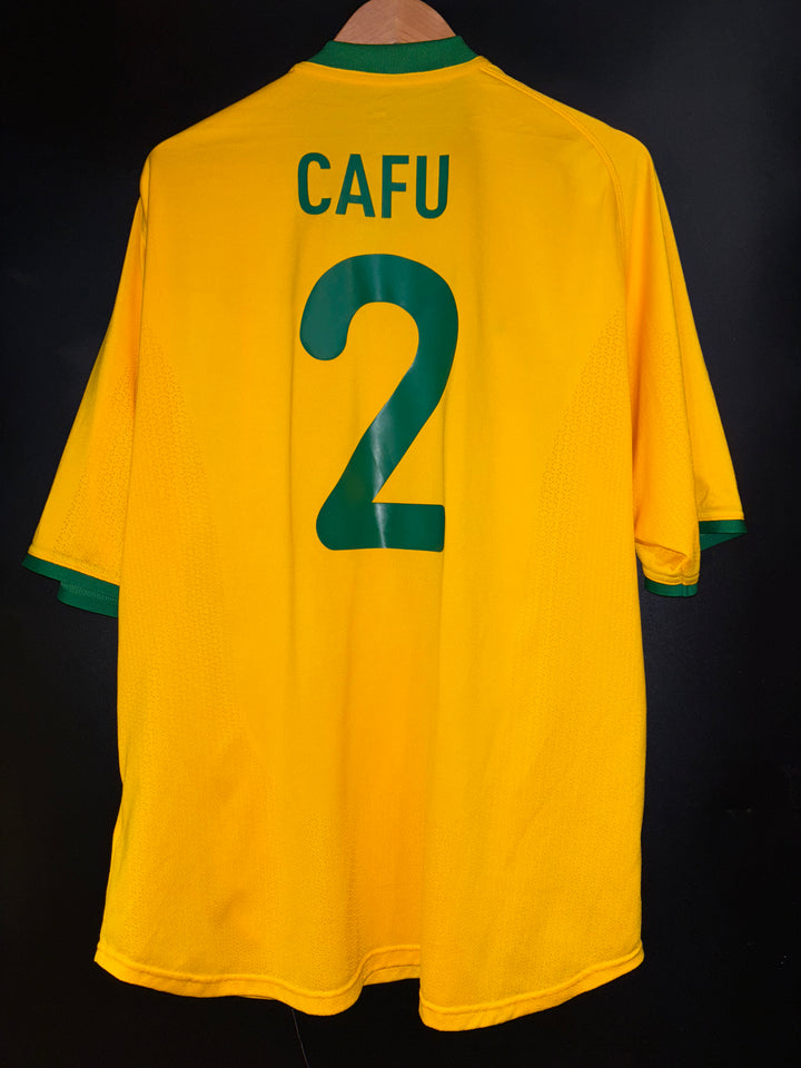 BRAZIL CAFU 2000-2001 ORIGINAL JERSEY XL