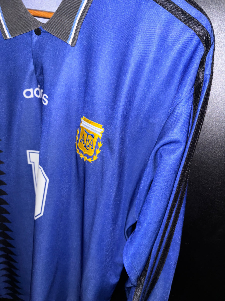ARGENTINA MARADONA 1994-1995 ORIGINAL AWAY JERSEY Size L