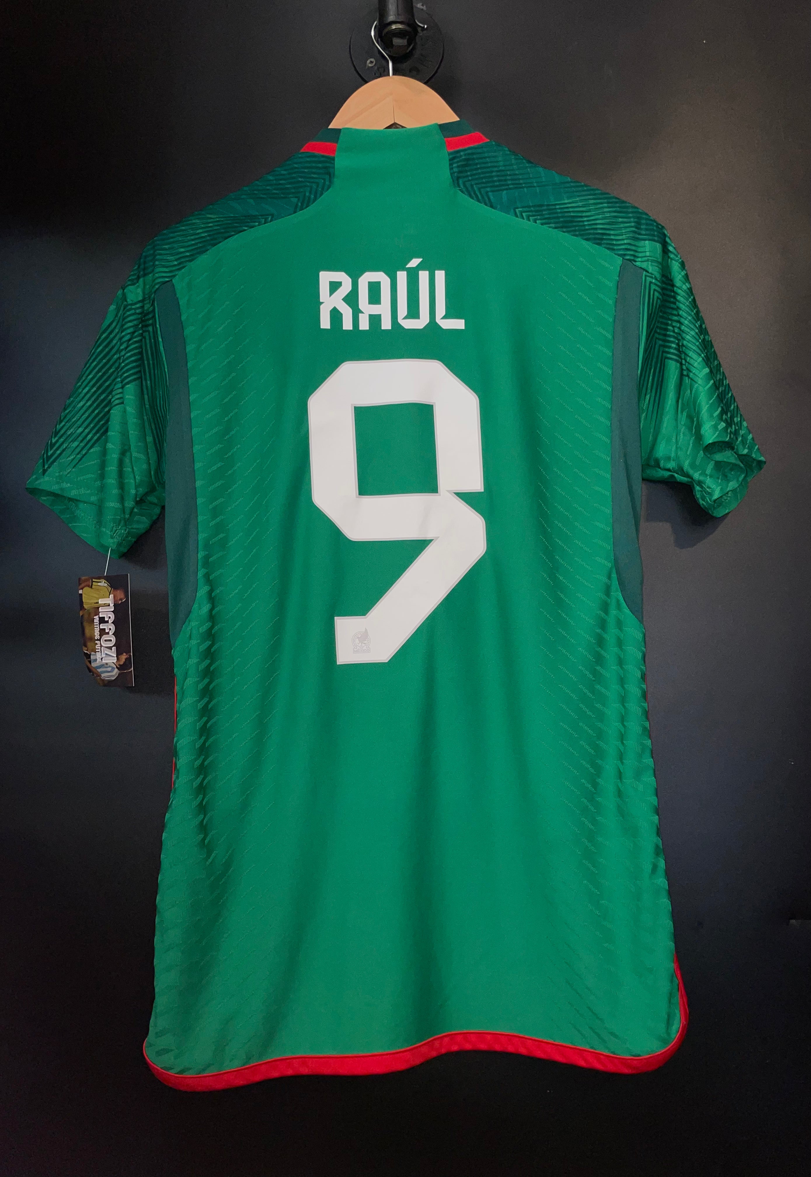 MEXICO RAUL JIMENEZ 2022 2023 ORIGINAL PLAYER JERSEY Size S TIFFOZI FUTBOL