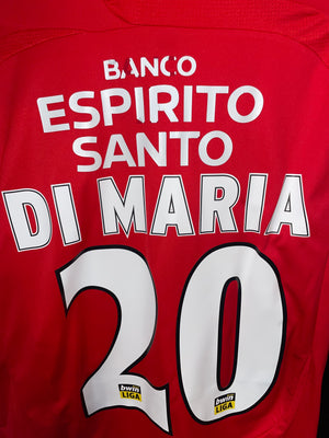 BENFICA DI MARIA 2007-2008 ORIGINAL JERSEY SIZE L