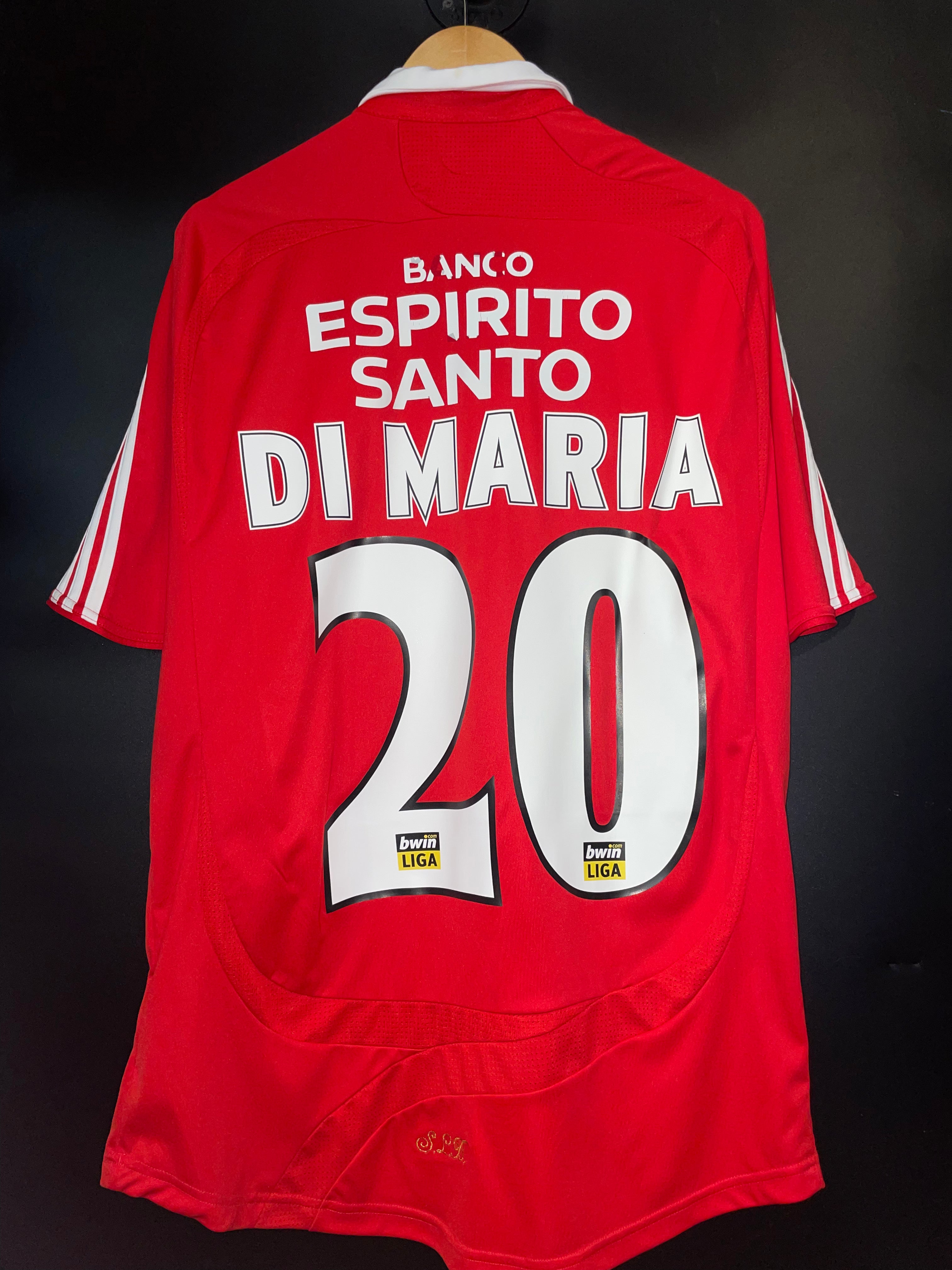 BENFICA DI MARIA 2007-2008 ORIGINAL JERSEY SIZE L – TIFFOZI