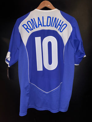 BRAZIL RONALDINHO 2004-2005 ORIGINAL AWAY JERSEY L