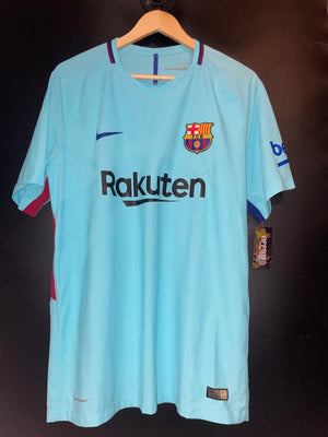 BARCELONA MESSI 2017-2018 ORIGINAL PLAYER JERSEY Size XL