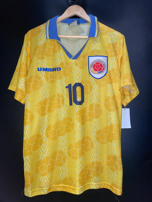 COLOMBIA CARLOS VALDERRAMA 1994-1996  ORIGINAL  JERSEY Size L