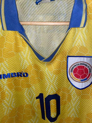 COLOMBIA CARLOS VALDERRAMA 1994-1996  ORIGINAL  JERSEY Size L