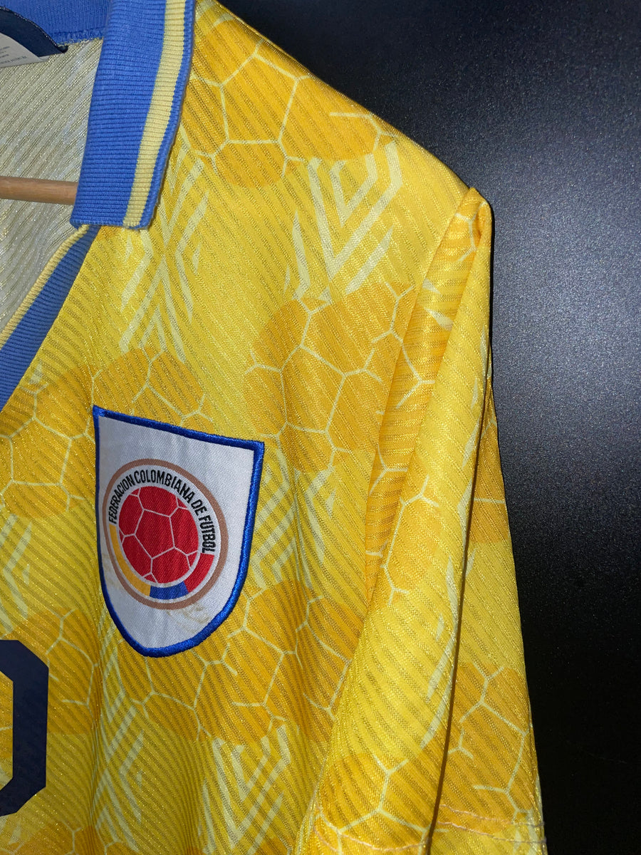 COLOMBIA CARLOS VALDERRAMA 1994-1996  ORIGINAL  JERSEY Size L