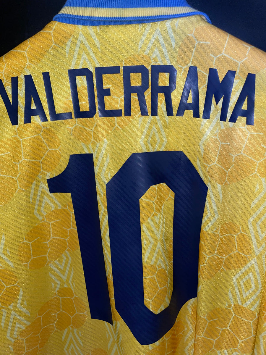 COLOMBIA CARLOS VALDERRAMA 1994-1996  ORIGINAL  JERSEY Size L