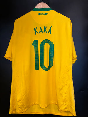 BRAZIL KAKA 2010-2011 ORIGINAL JERSEY 2XL