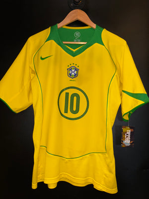 BRAZIL RONALDINHO 2004-2005 ORIGINAL JERSEY SIZE M