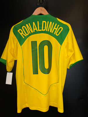 BRAZIL RONALDINHO 2004-2005 ORIGINAL JERSEY SIZE M