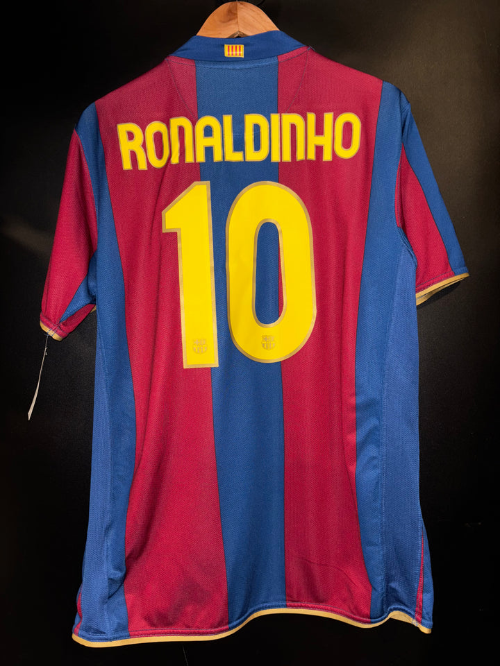 BARCELONA RONALDINHO 2007-2008 ORIGINAL JERSEY Size L