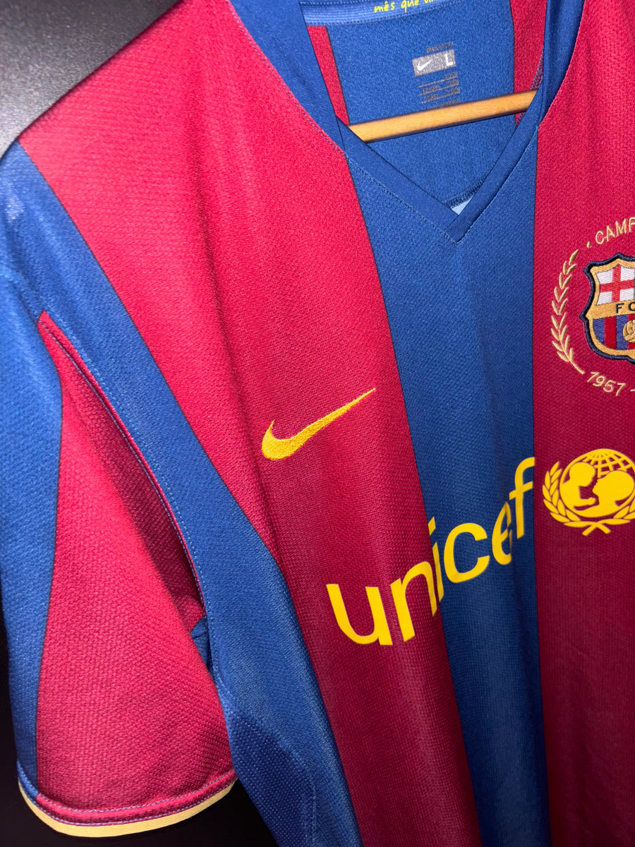 BARCELONA RONALDINHO 2007-2008 ORIGINAL JERSEY Size L