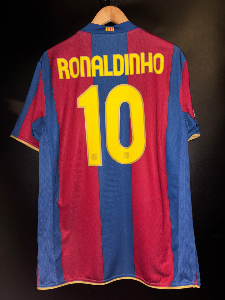 BARCELONA RONALDINHO 2007-2008 ORIGINAL JERSEY Size L
