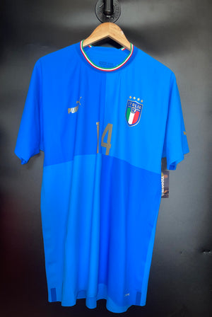 ITALY CHIESA 2022 ORIGINAL PLAYER JERSEY Size XL
